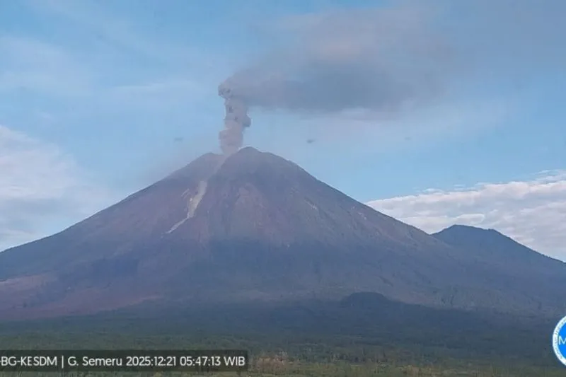 Gunung Semeru erupsi 