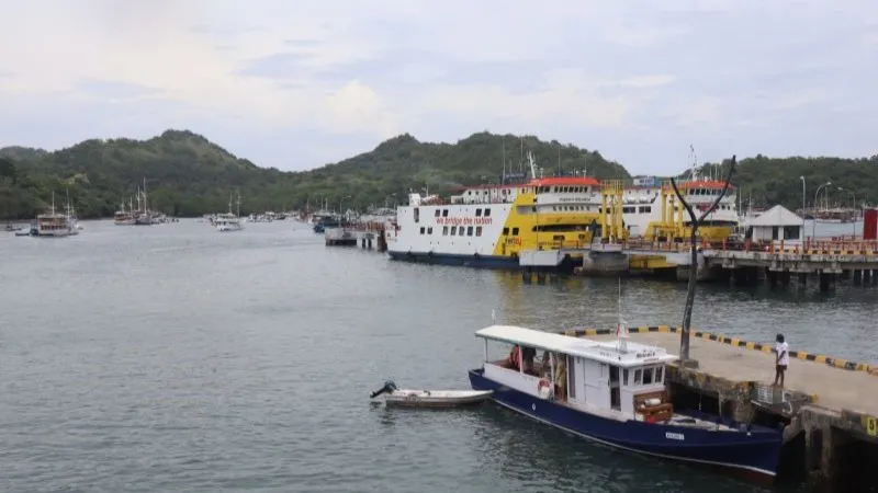 Suasana perairan laut Labuan Bajo, Kabupaten Manggarai Barat