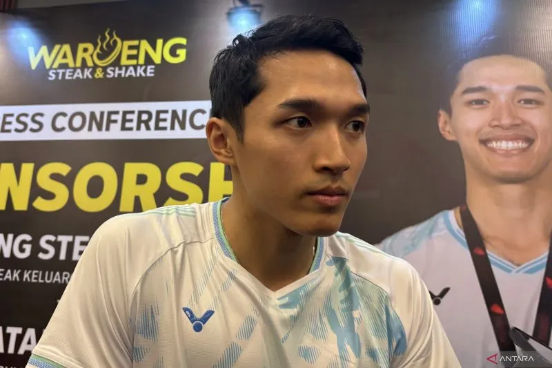 Atlet bulu tangkis Indonesia Jonatan Christie 