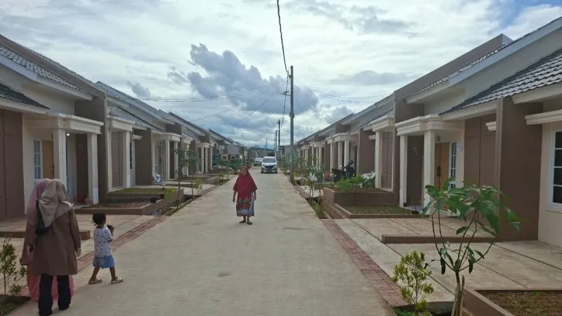 Suasana kompleks perumahan rumah subsidi di Serang