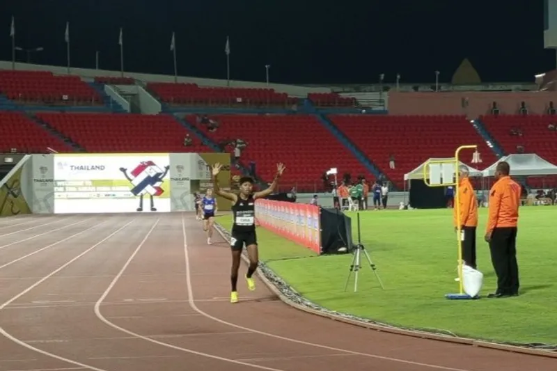 Atlet para atletik putri Indonesia Tiwa 