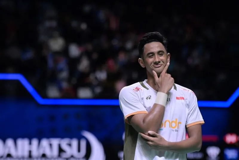 Pebulu tangkis tunggal putra Indonesia Alwi Farhan 