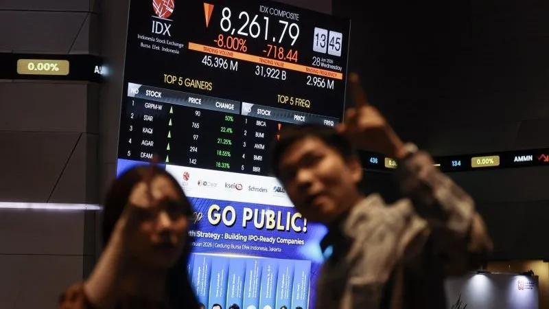 pergerakan Indeks Harga Saham Gabungan (IHSG) di Bursa Efek Indonesia (BEI)