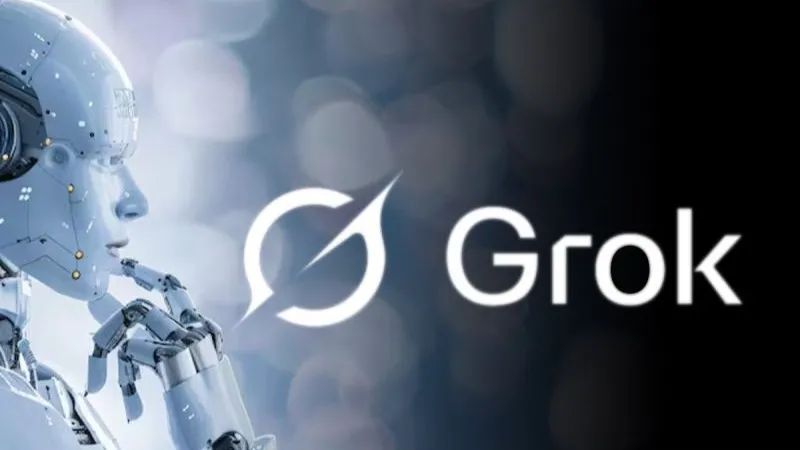 Logo kecerdasan artifisial Grok