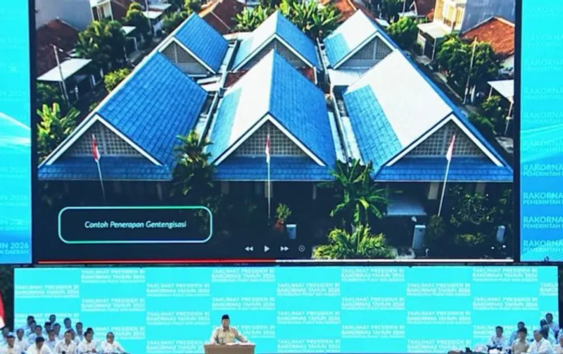 Presiden Prabowo Subianto mengemukakan gagasan gentengisasi
