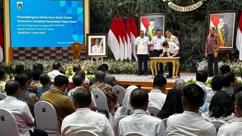 Berita Acara Serah Terima fasilitas sosial (fasos) dan fasilitas umum (fasum) DKI Jakarta 