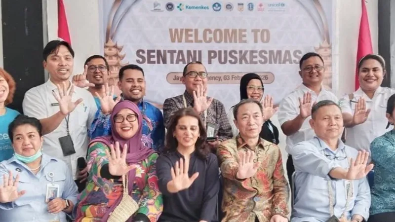 peninjauan layanan kesehatan di Puskesmas Sentani oleh Kedubes RRT dan Unicef Indonesia 