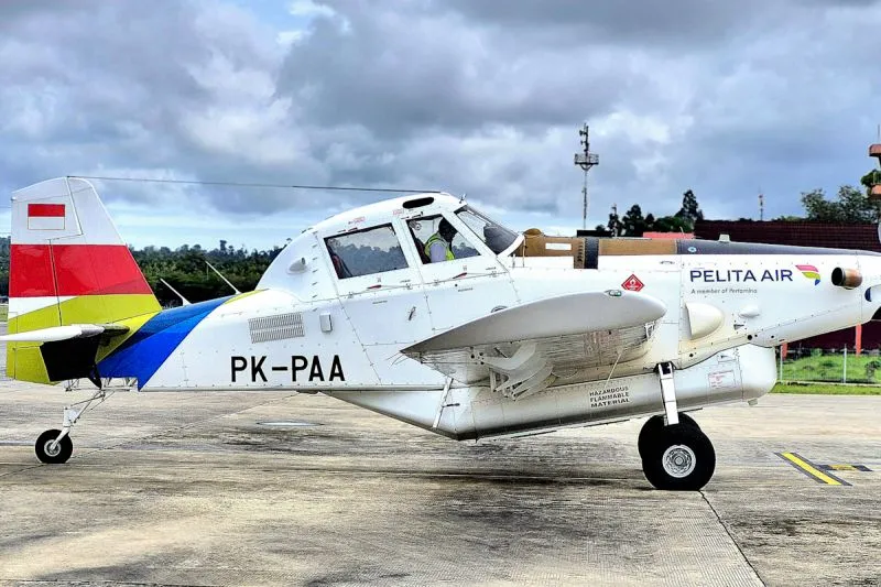 Pesawat yang dioperasikan Pelita Air dengan registrasi PK-PAA
