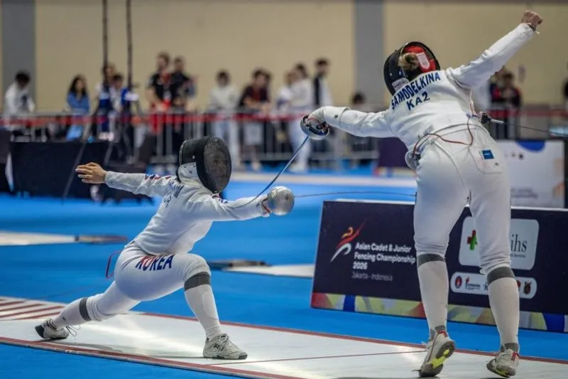 Atlet anggar Korea Selatan Juah Lim 