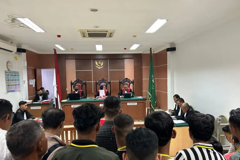 Sidang perkara pidana terdakwa ABK Kapal Sea Dragon 