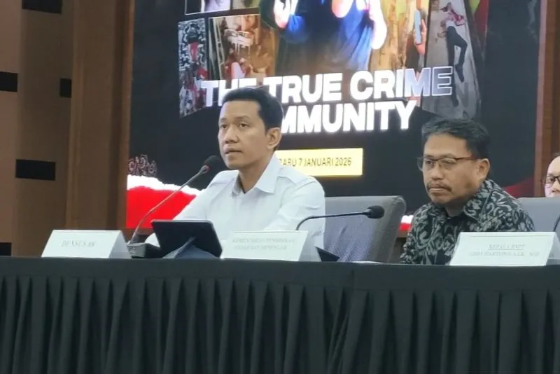 Juru Bicara Densus 88 AT Polri Kombes Pol. Mayndra Eka Wardhana