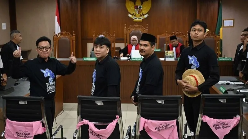 Terdakwa kasus dugaan penghasutan, Delpedro Marhaen (