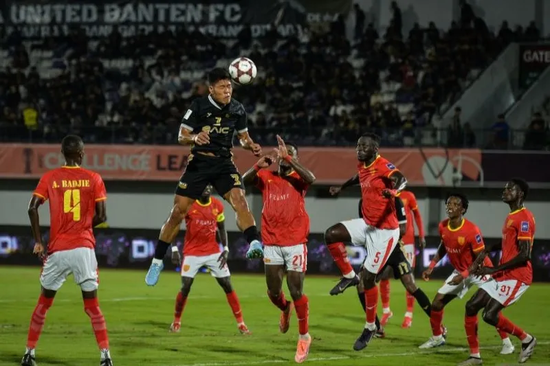 Pesepak bola Dewa United Banten Wahyu Prasetyo 