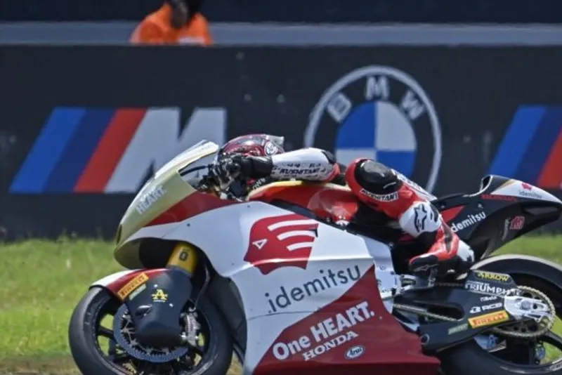 Pembalap Idemitsu Honda Team Asia asal Indonesia Mario Aji 