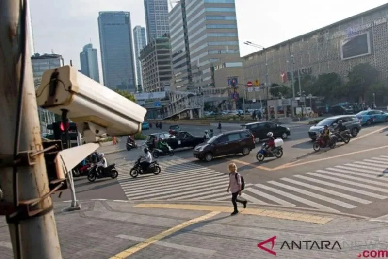 CCTV terpasang di kawasan Jalan MH Thamrin