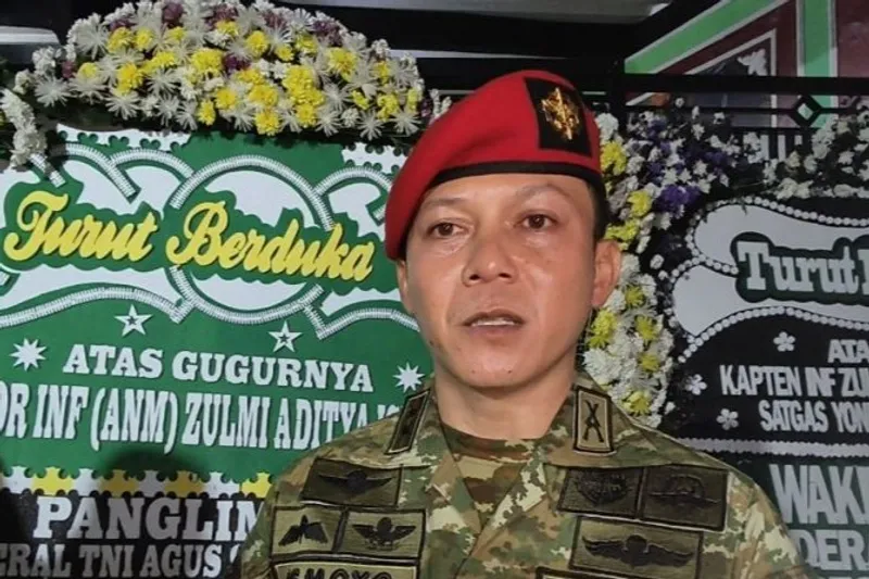 Komandan Batalyon 22 Grup 2 Kopassus Letkol Infanteri Heri Ismoyo