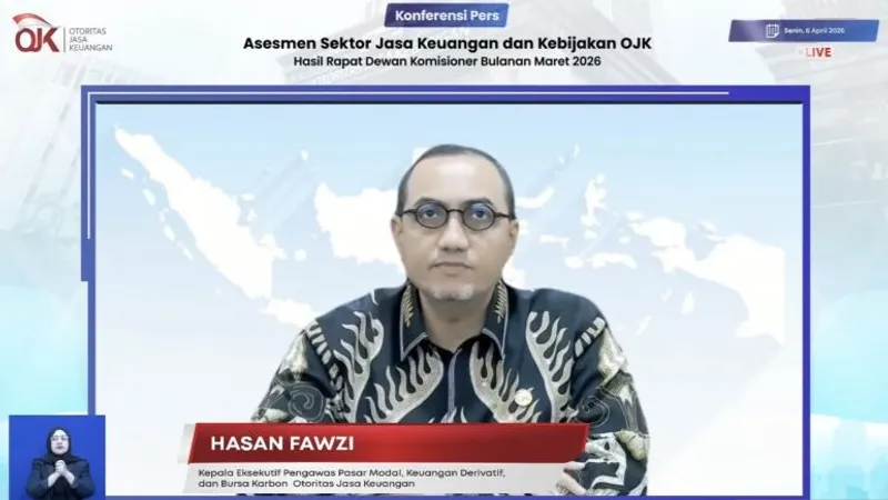 Kepala Eksekutif Pengawas Pasar Modal, Keuangan Derivatif, dan Bursa Karbon OJK Hasan Fawzi 