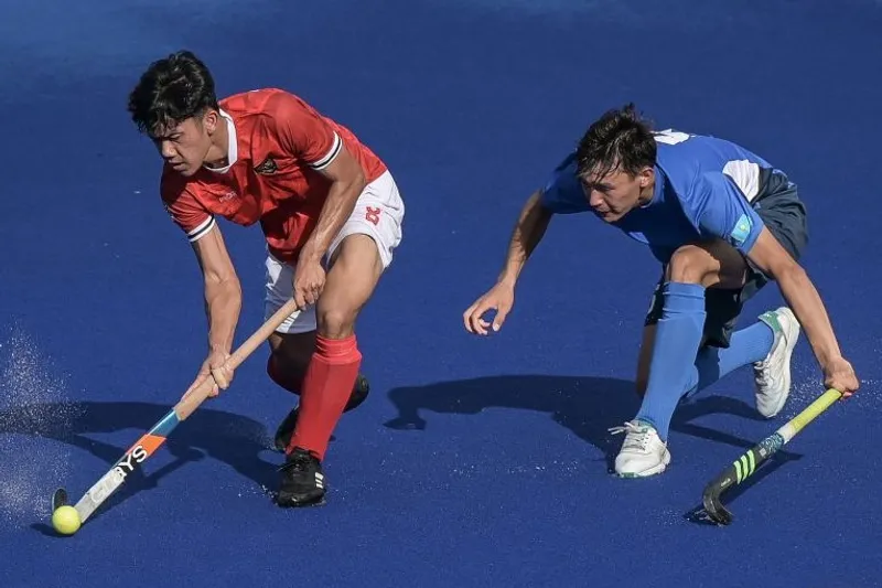 Pemain hoki putra Indonesia Redy Dwi 