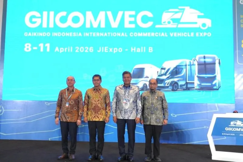 Pembukaan pameran Gaikindo Indonesia International Commercial Vehicle (GIICOMVEC) 2026