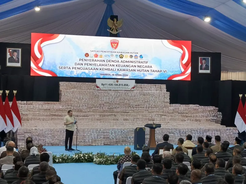 penyerahan denda administratif dan penyelamatan keuangan negara