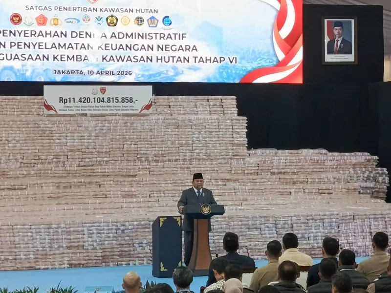 penyerahan denda administratif satgas pkh