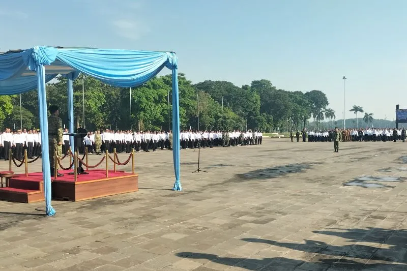 Apel pelepasan ASN peserta Komcad di Monas
