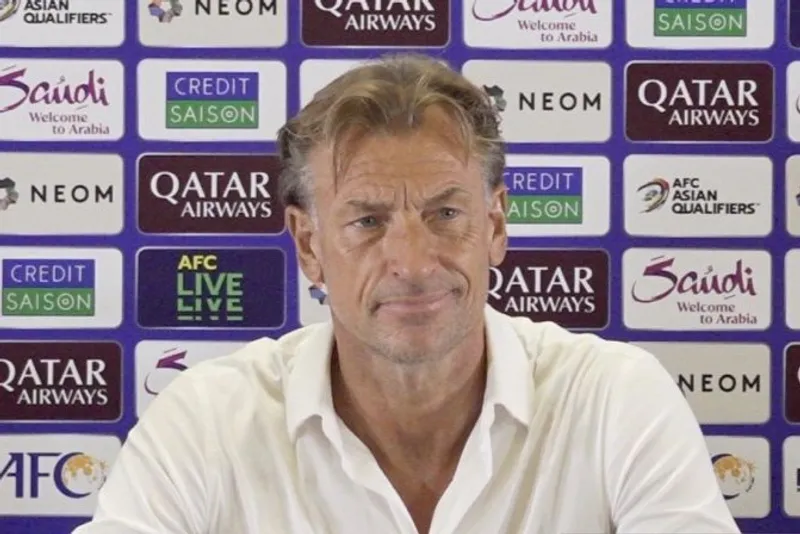 Pelatih timnas Arab Saudi Herve Renard 