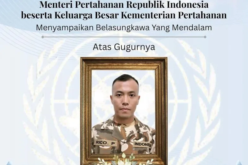 Praka Rico Pramudia. ANTARA/HO-Tangkapan layar unggahan foto akun instagram resmi Kementerian Pertahanan