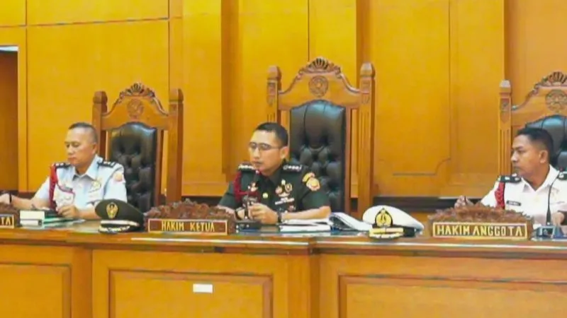 Hakim Ketua Kolonel Corps Hukum (Chk) Fredy Ferdian Isnartanto 