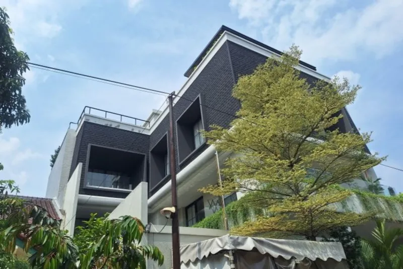 Lokasi kebakaran rumah Anggota IV Badan Pemeriksa Keuangan (BPK) 