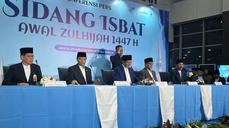 Konferensi pers penetapan awal Zulhijah sekaligus Iduladha 1447 Hijriah/2026 Masehi