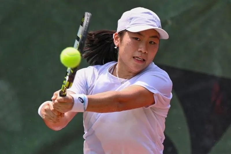 pelatnas-tenis-putri-indonesia-jelang-sea-games-2025-2682225 Petenis putri Indonesia Janice Tjen. ANTARA FOTO/Fauzan/nym. (ANTARA FOTO/FAUZAN)