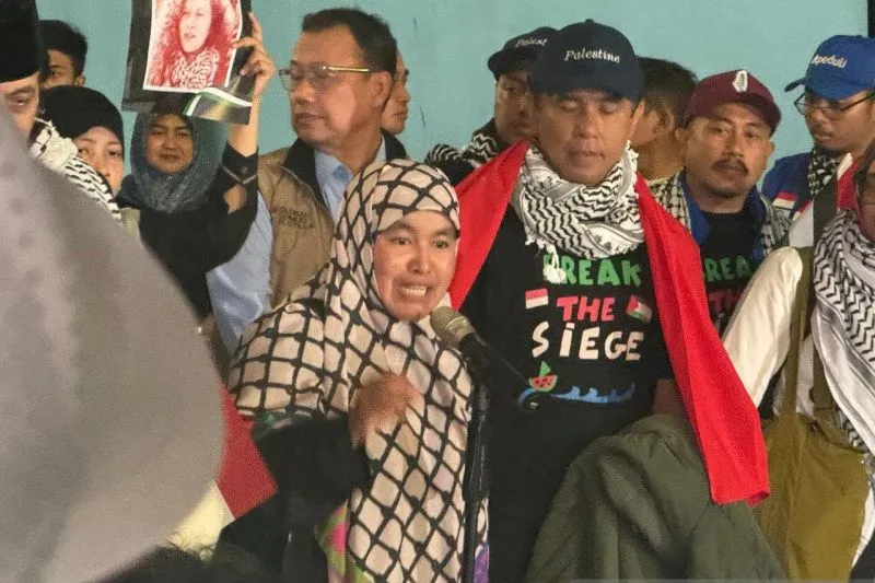 Koordinator Global Peace Convoy Indonesia (GPCI) Maimon Herawati 