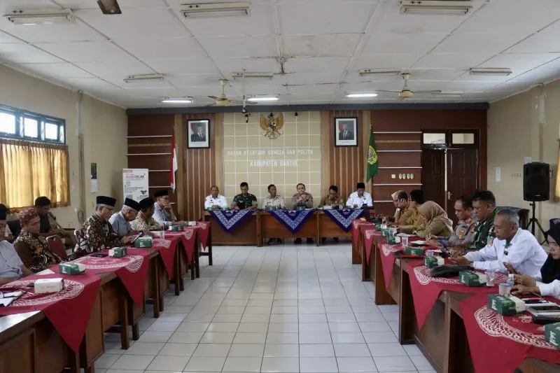 pertemuan pasca adanya konflik antara dua kelompok agama di Bantul