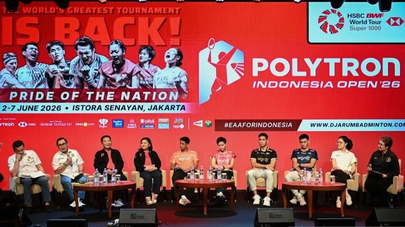 Konferensi pers jelang Polytron Indonesia Open 2026 