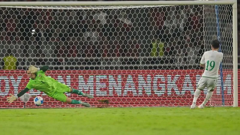 Penjaga gawang Timnas Indonesia Emil Audero Mulyadi