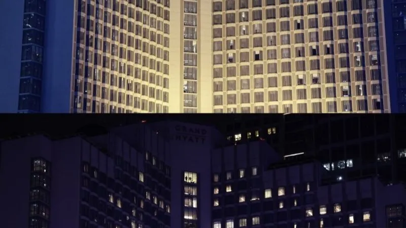 pemadaman listrik saat pelaksanaan Earth Hour 