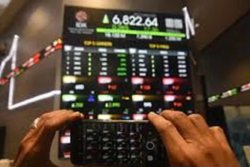layar pergerakan saham di Bursa Efek Indonesia