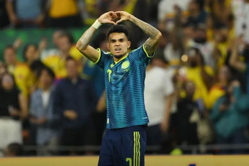 Pemain timnas Kolombia Luis Diaz 