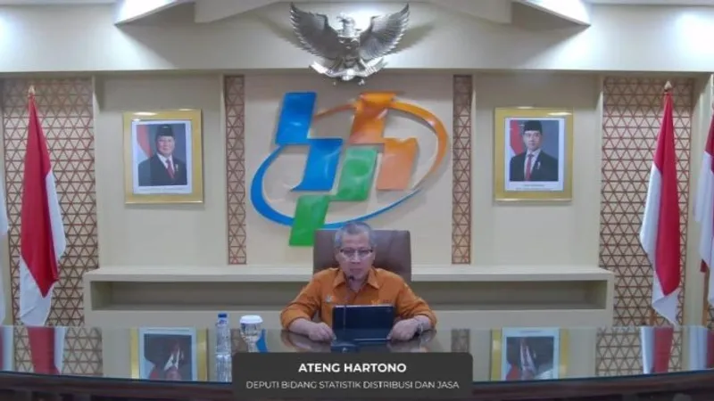 Deputi Bidang Statistik Distribusi dan Jasa Badan Pusat Statistik (BPS) Ateng Hartono