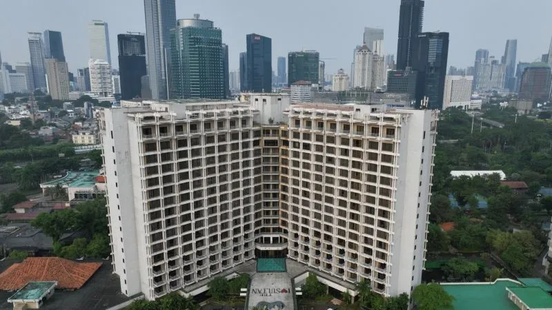 Foto udara suasana dari Hotel Sultan
