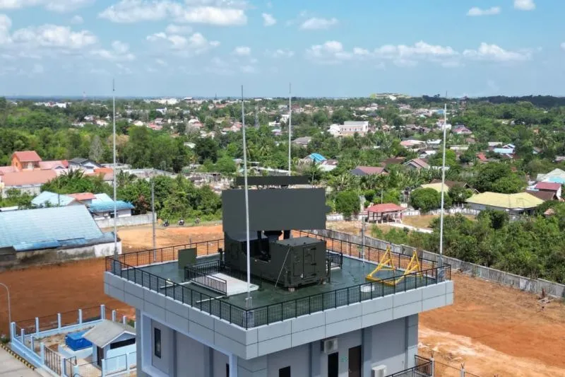 Radar GCI yang ditempatkan di Banjarbaru, Kalimantan Selatan