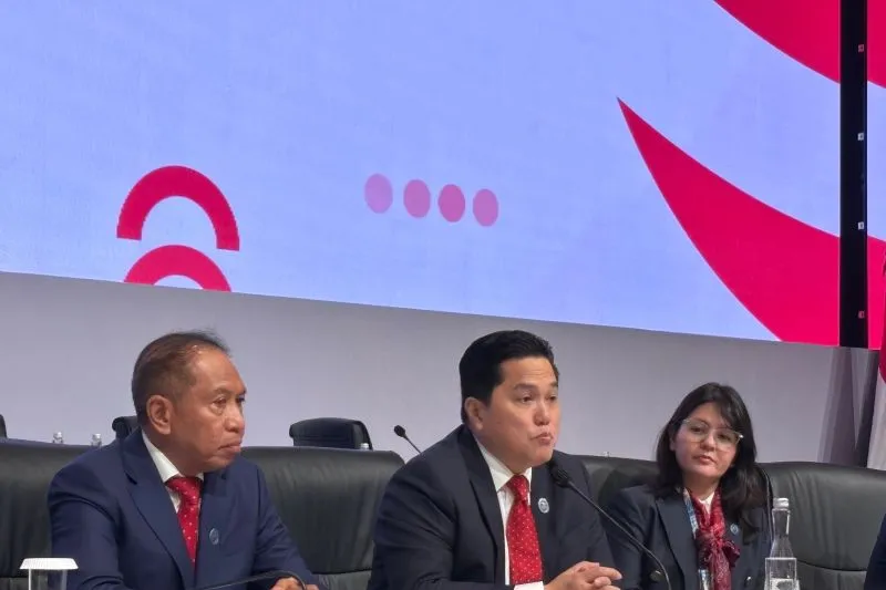 Ketua Umum Persatuan Sepak Bola Seluruh Indonesia (PSSI) Erick Thohir 