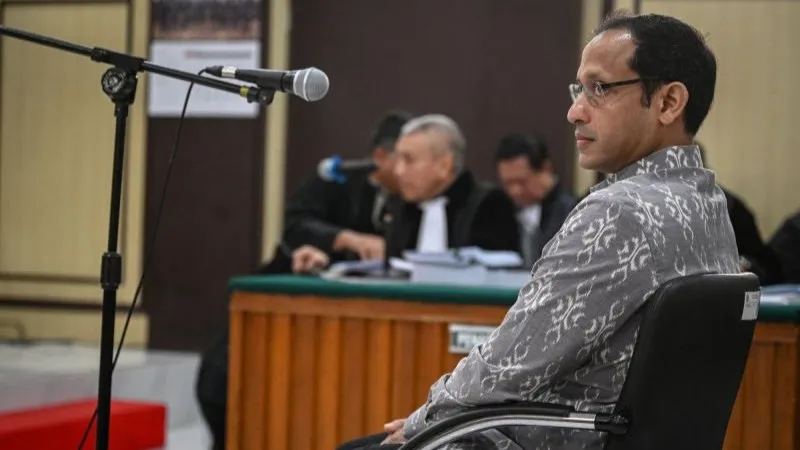 Terdakwa kasus dugaan korupsi pengadaan Chromebook Nadiem Makarim