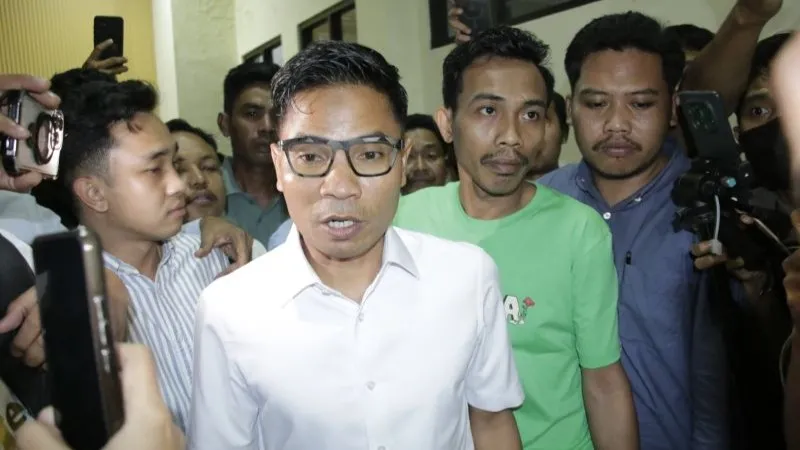 Ketua Komisi IV DPRD Provinsi NTB Hamdan Kasim usai menjalani sidang putusan kasus gratifikasi di Pengadilan Tipikor pada Pengadilan Negeri Mataram, NTB, Rabu petang (5/8/2026). ANTARA/Dhimas B.P.