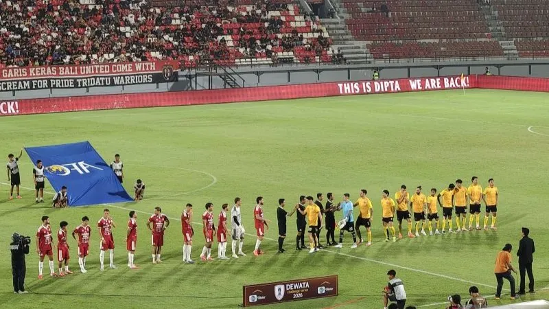 Bali United menelan kekalahan 1-2 menghadapi tim asal Malaysia, Sabah FC