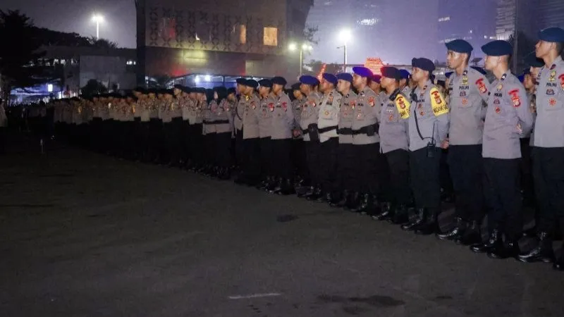 Polda Metro Jaya bersama TNI dan Pemerintah Provinsi DKI Jakarta menyiagakan 13.859 personel 