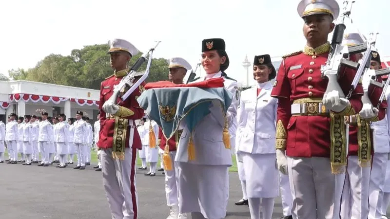 Perwakilan Paskibraka dari Kalimantan Barat, Celina Olivia Apriani Theo 
