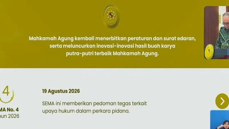 Ketua Mahkamah Agung Sunarto 