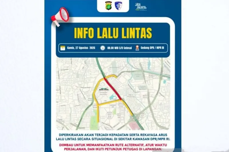 Diperkirakan akan terjadi kepadatan serta rekayasa arus lalu lintas secara situasional